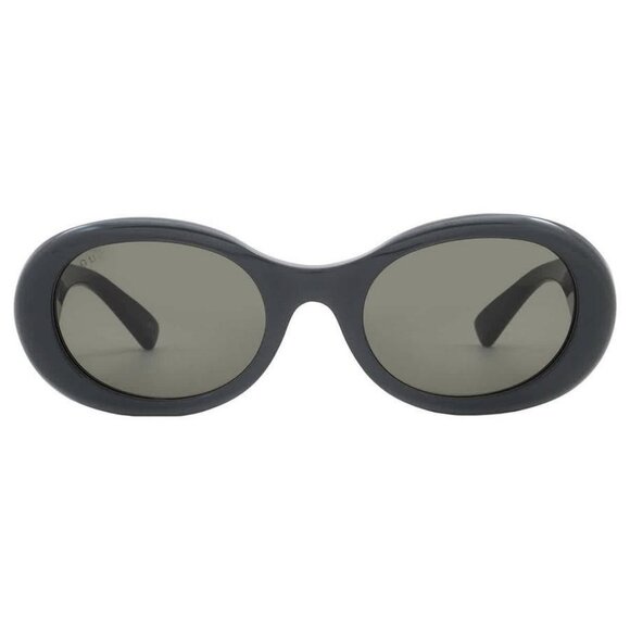 New Authentic Gucci Grey Oval Ladies Sunglasses GG1587S 001 52 GG1587S 001 52 - Picture 1 of 6